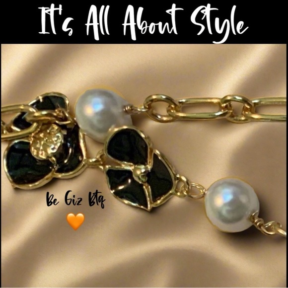 Tory Burch Jewelry - Authentic Tory Burch Black And Gold Necklace At Awesome Price To Buy Now & Save